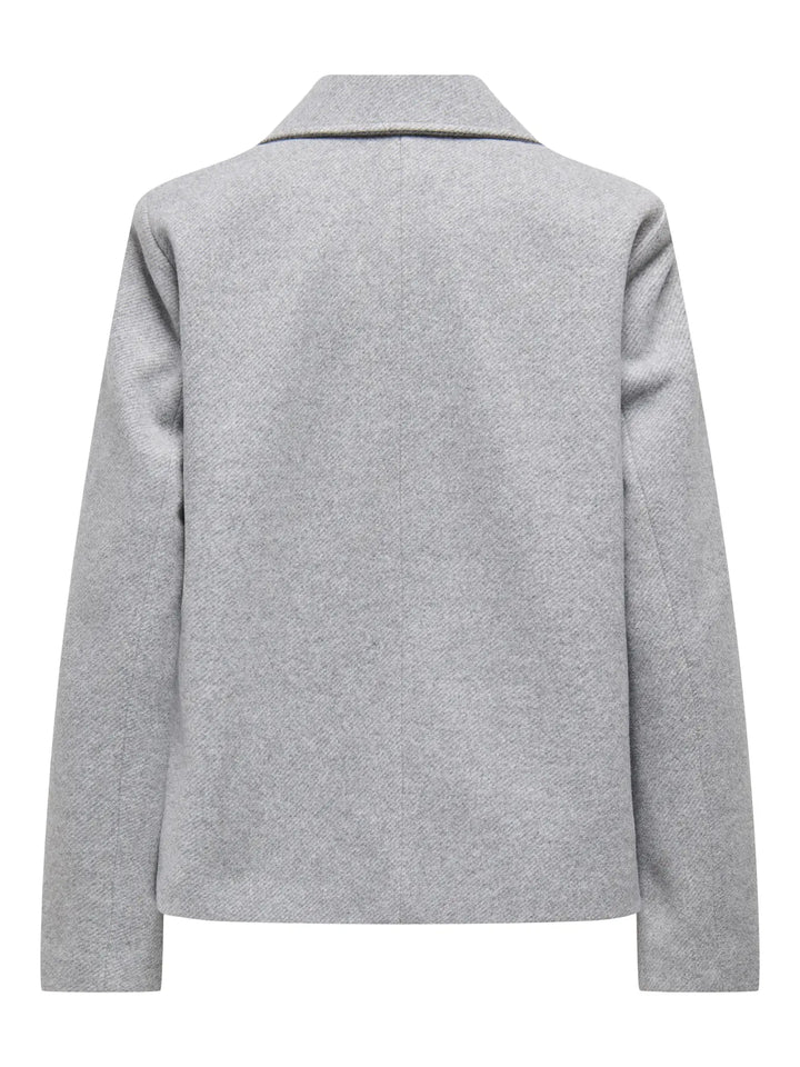 Lichtgrijze Tussenseizoen Jas