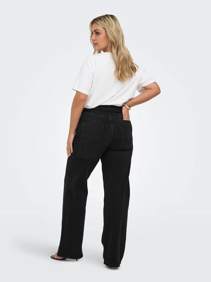 Zwarte Wide Leg Jeans