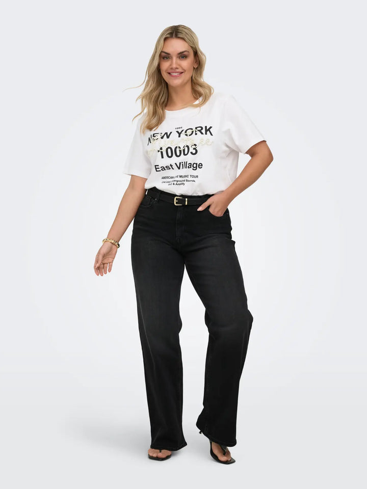 Zwarte Wide Leg Jeans