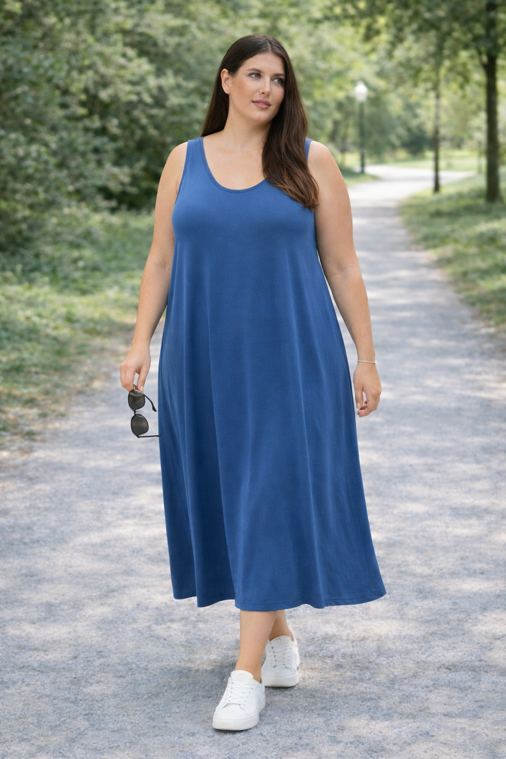 Lange basis jurk jersey