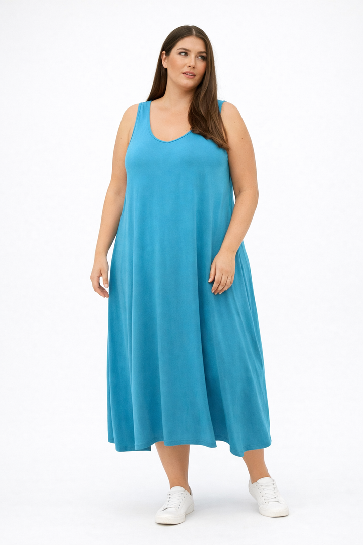 Lange basis jurk jersey