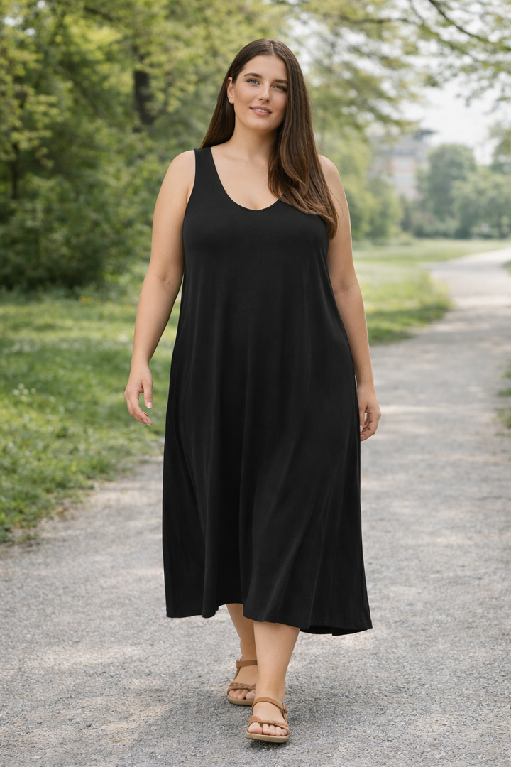 Lange Basis Jurk Jersey