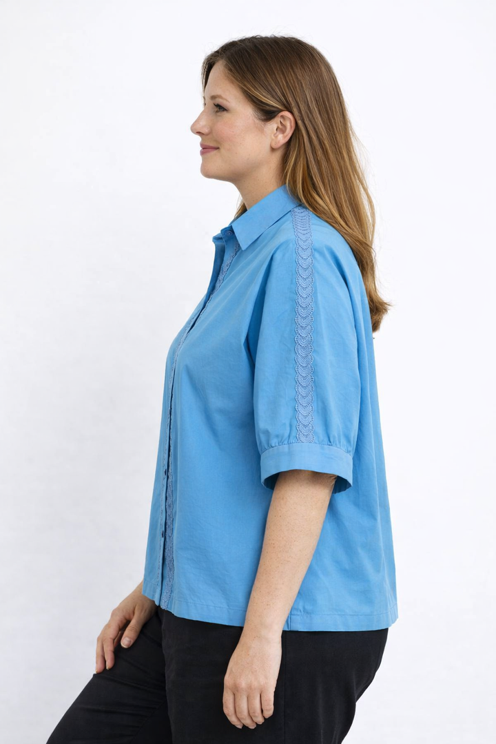 Blouse Met Kant en Kraag