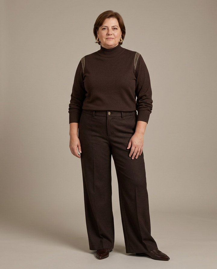 Bruine Rechte Broek
