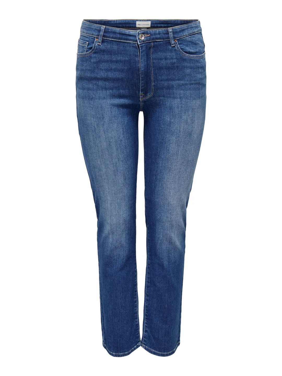 Trendy Slim Fit Jeans In Mediumblauw Denim