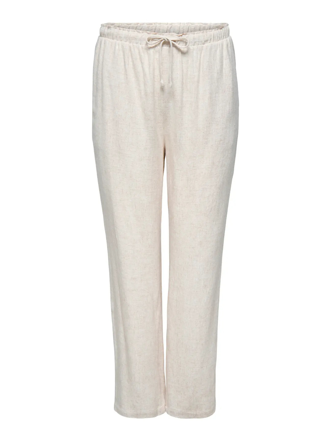 Ecru Broek Linnenlook