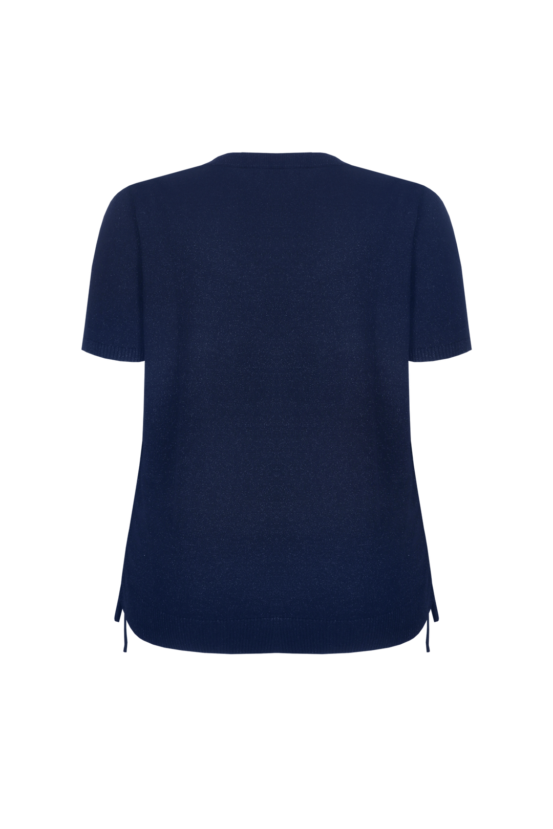Donkerblauwe Gebreide Top met Glitter
