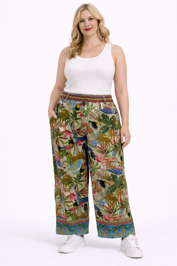 Wijde Broek Met Jungleprint
