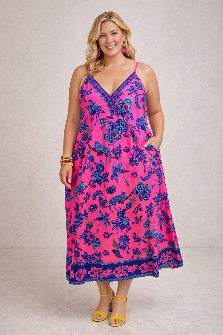Maxi jurk Met Zomerse Print