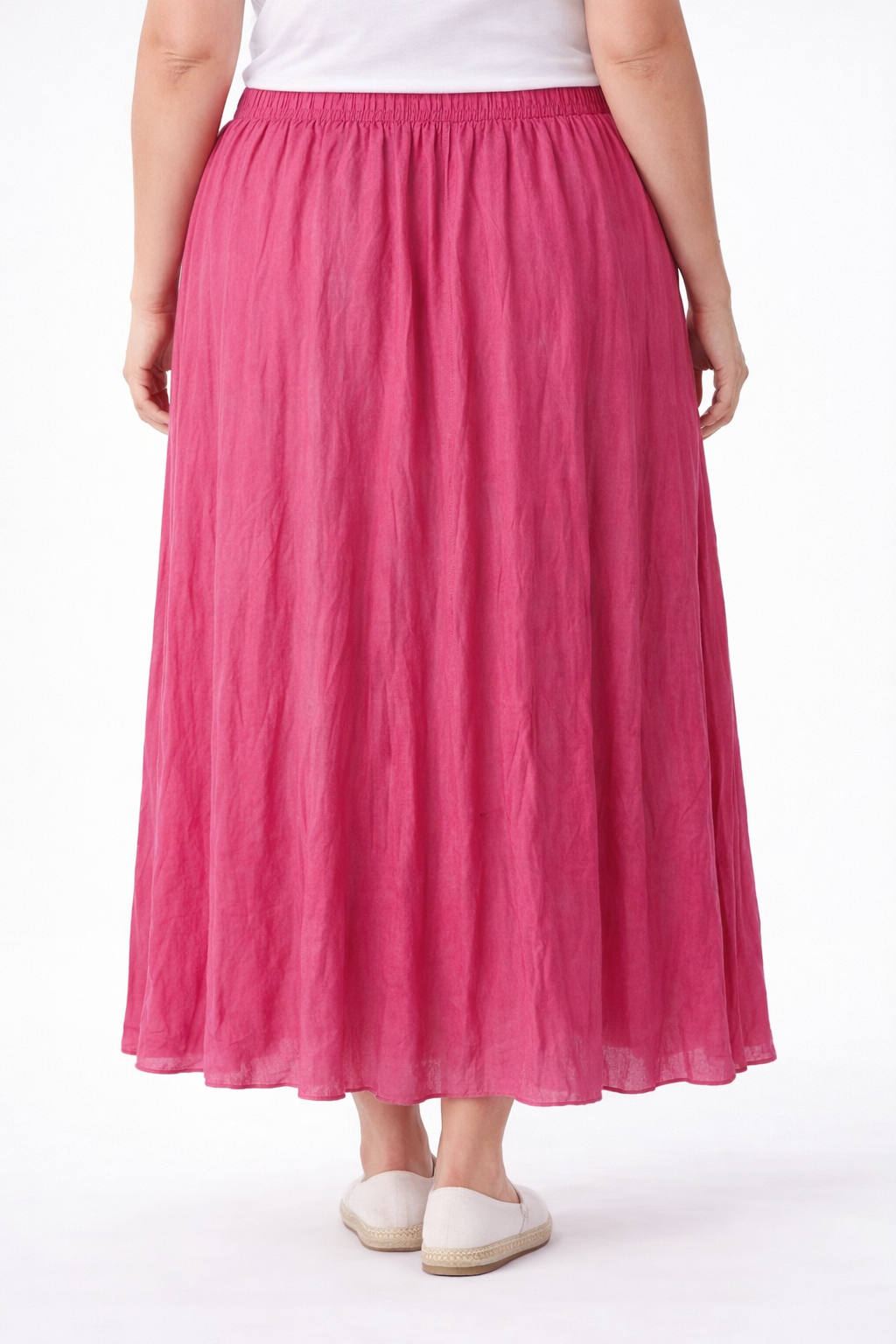 Lange Rok in Crinkle Stof