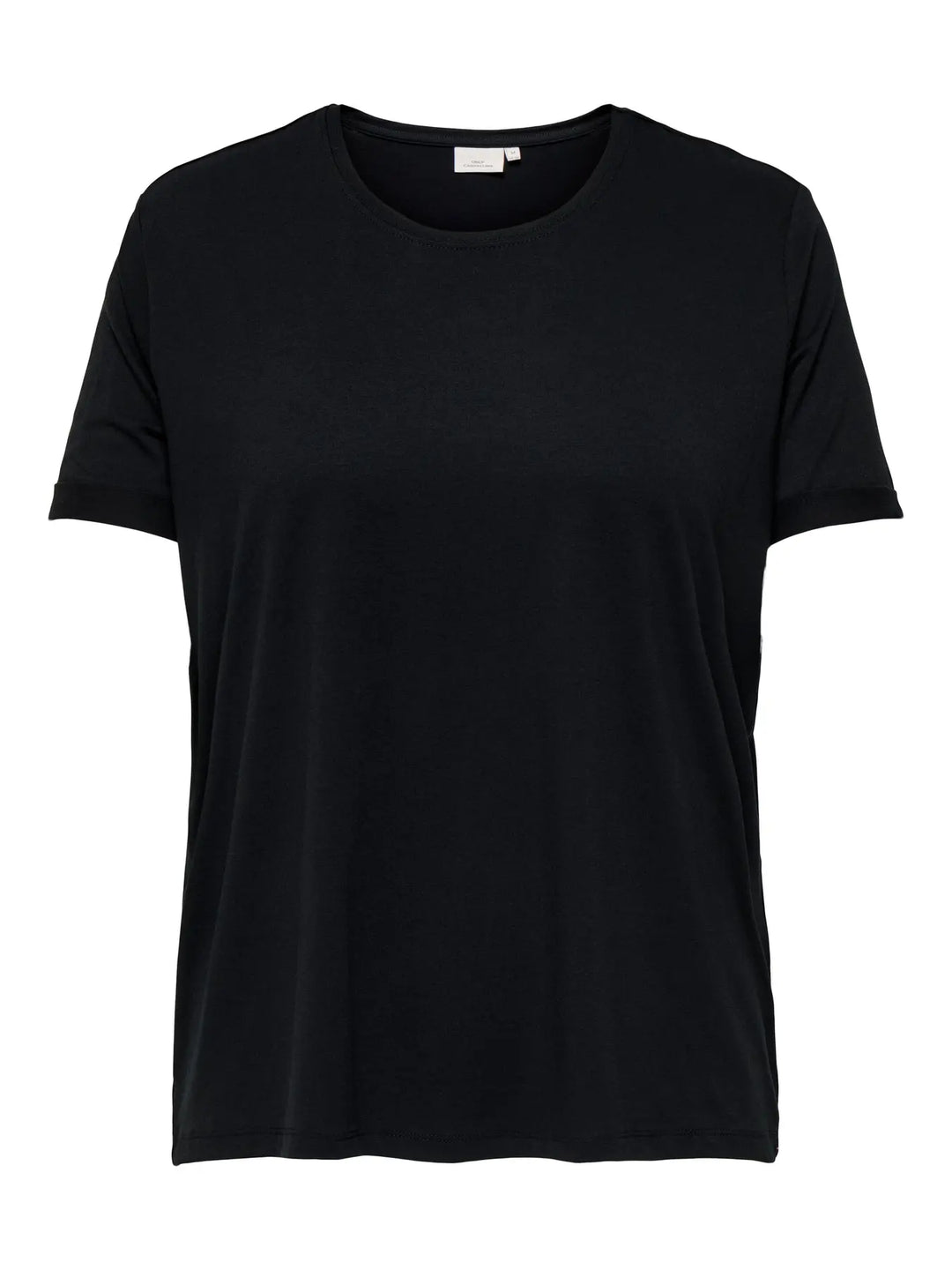 Zwart basic t-shirt met ronde hals
