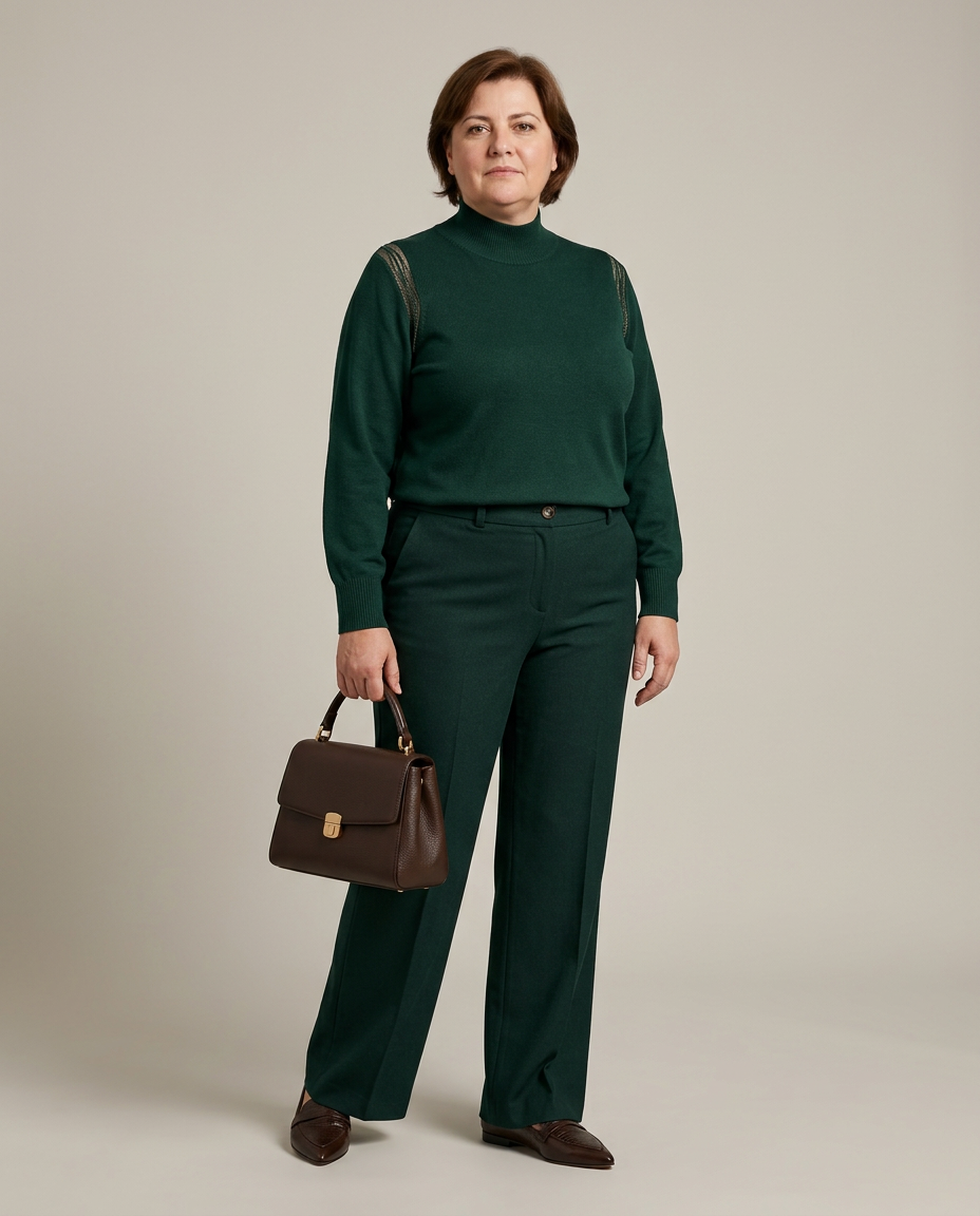 Groen Rechte Broek