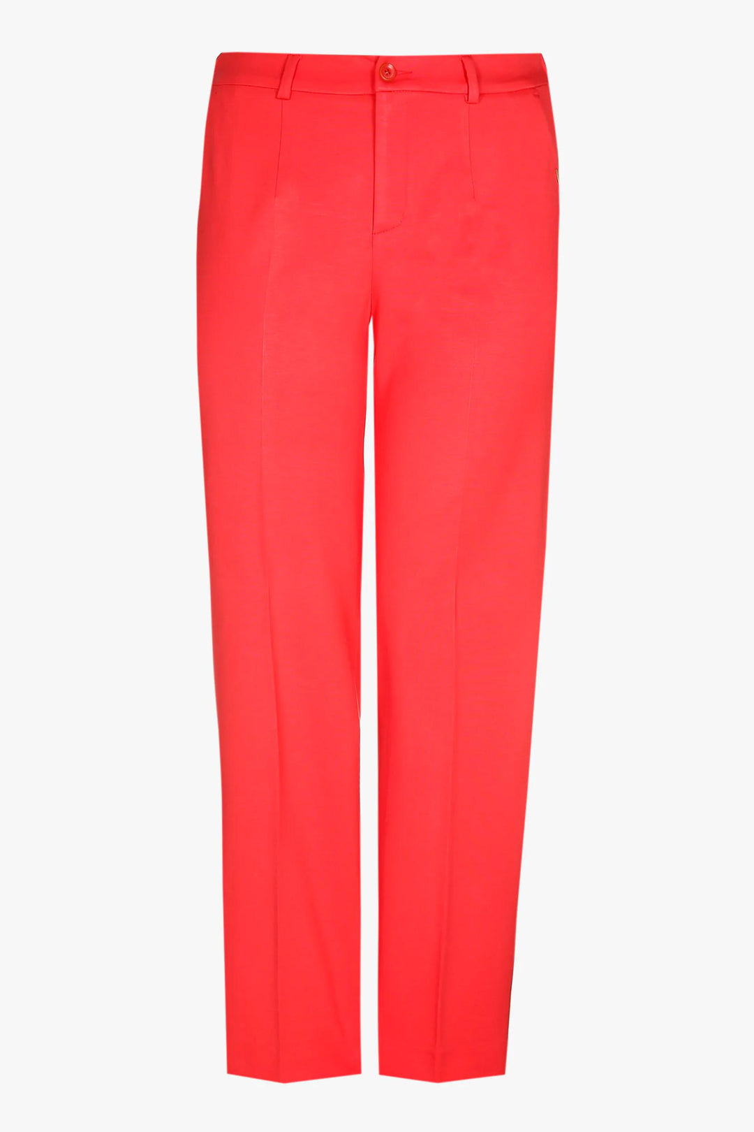 rode broek met zachte touch - xandres - - grote maten - dameskleding - kledingwinkel - herent - leuven