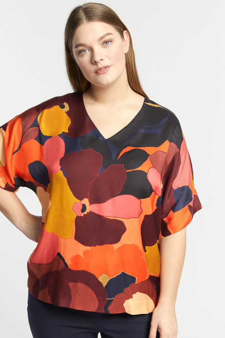 blouse met mooie bloemenprint