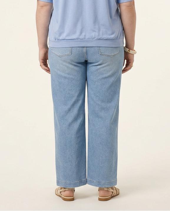 jeansbroek met rechte pijpen