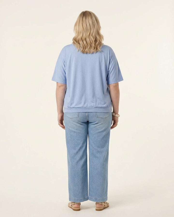 jeansbroek met rechte pijpen