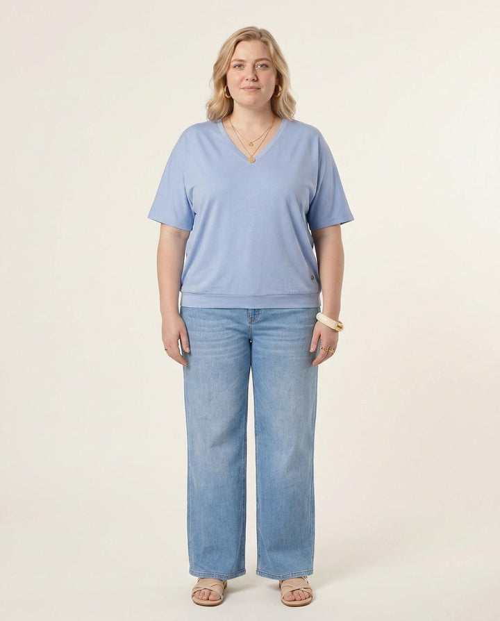 jeansbroek met rechte pijpen