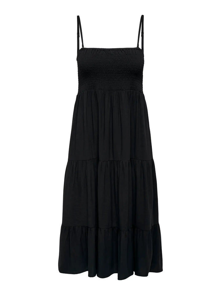 Zwarte Zomerjurk Met Smock