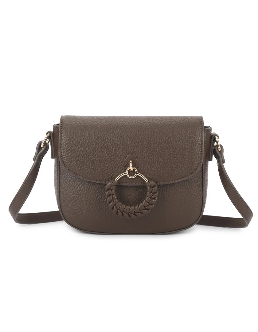 Bruine Elegante Crossbody Tas