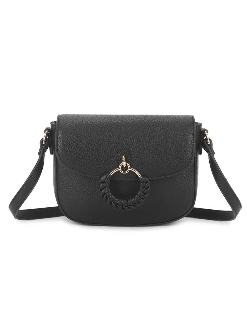 Zwarte Elegante Crossbody Tas