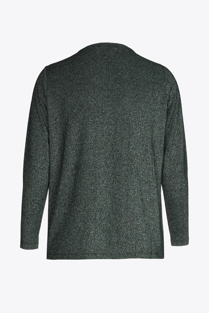 Groen Lurex Shirt met V-hals