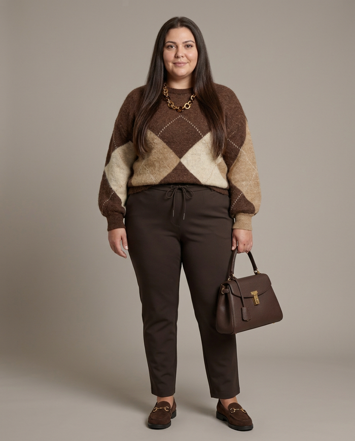 Bruine Broek Met Trekkoord