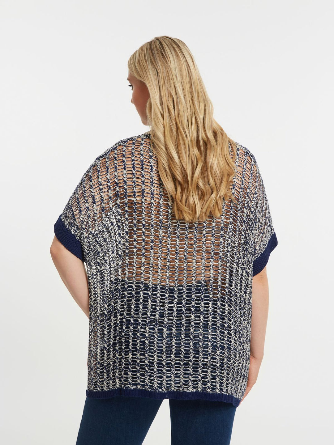 Gehaakte Marineblauwe Trui