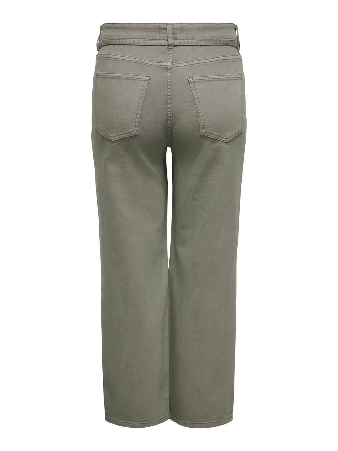 Groene Jeans Met Striklint