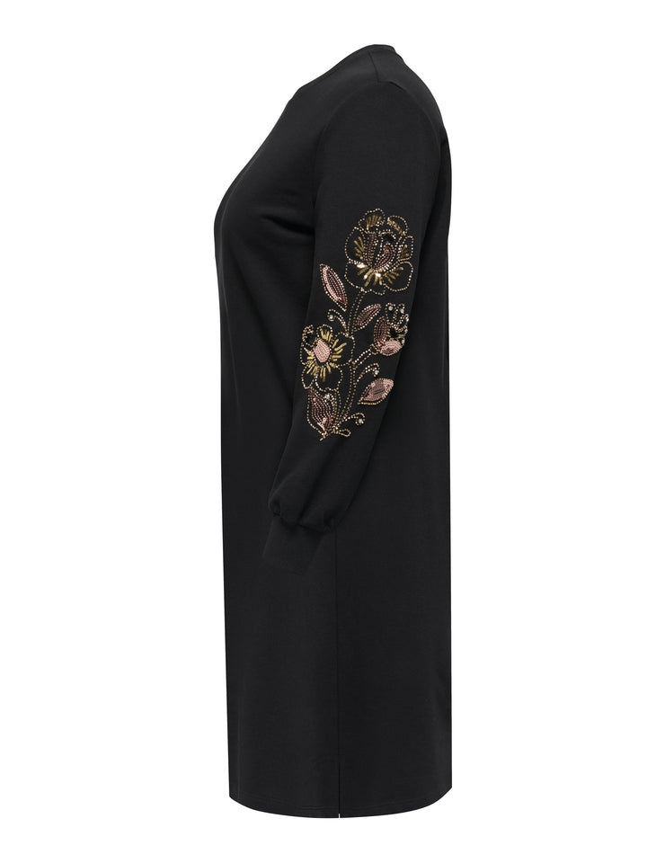 Sweater jurk met pailletten