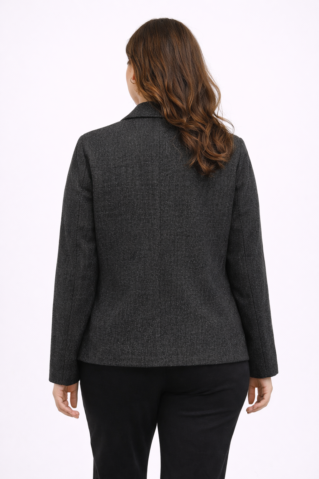 Donkergrijze Tussenseizoen Jas