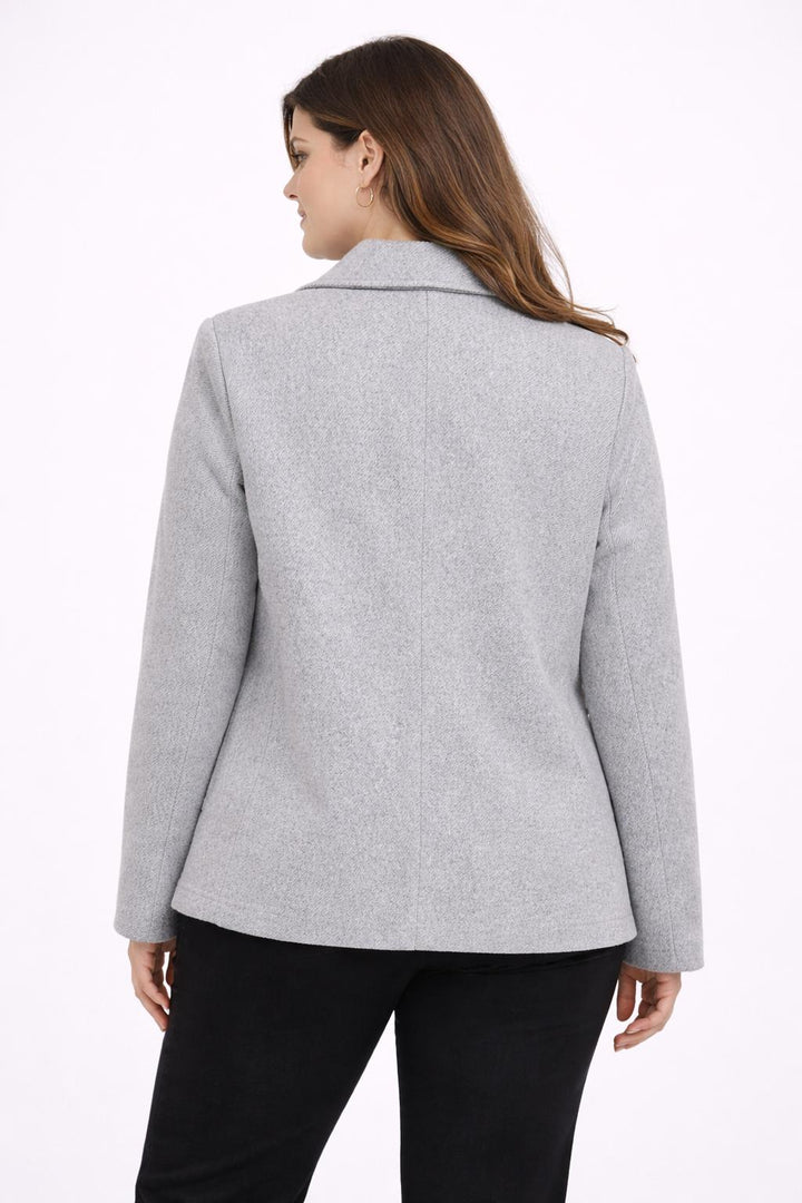 Lichtgrijze Tussenseizoen Jas