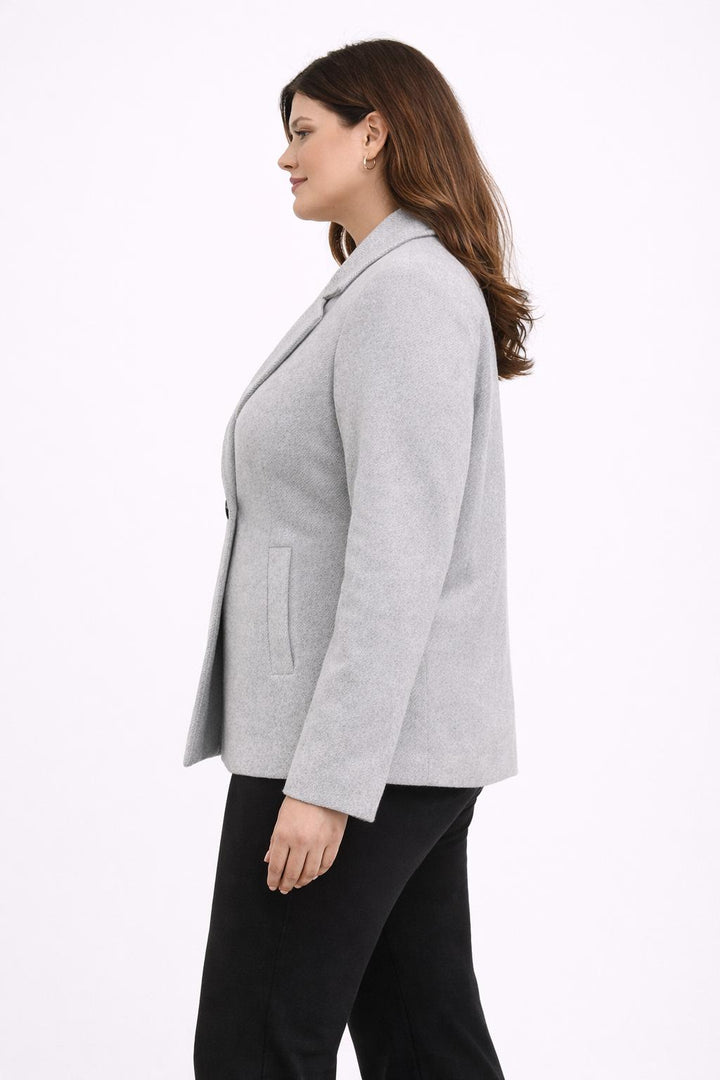 Lichtgrijze Tussenseizoen Jas