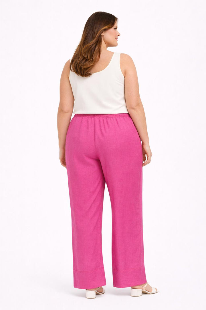 Fuchsia Wide Leg Broek