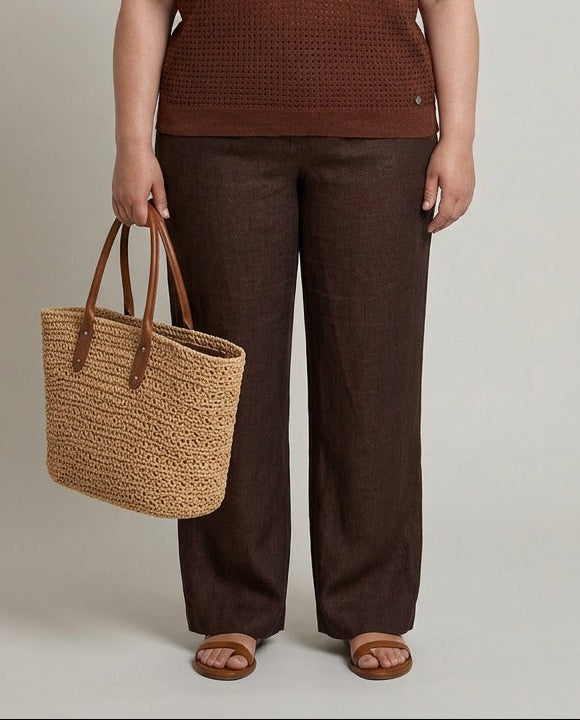 Black Coffee Linnen Broek
