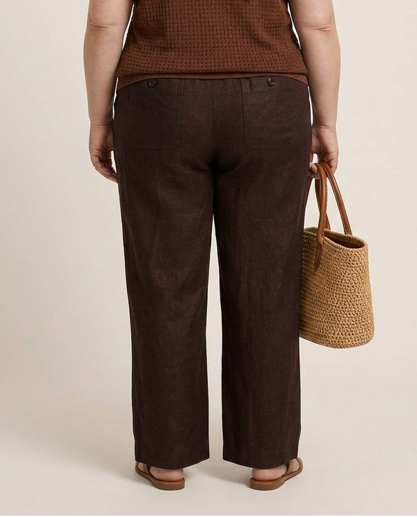 Black Coffee Linnen Broek