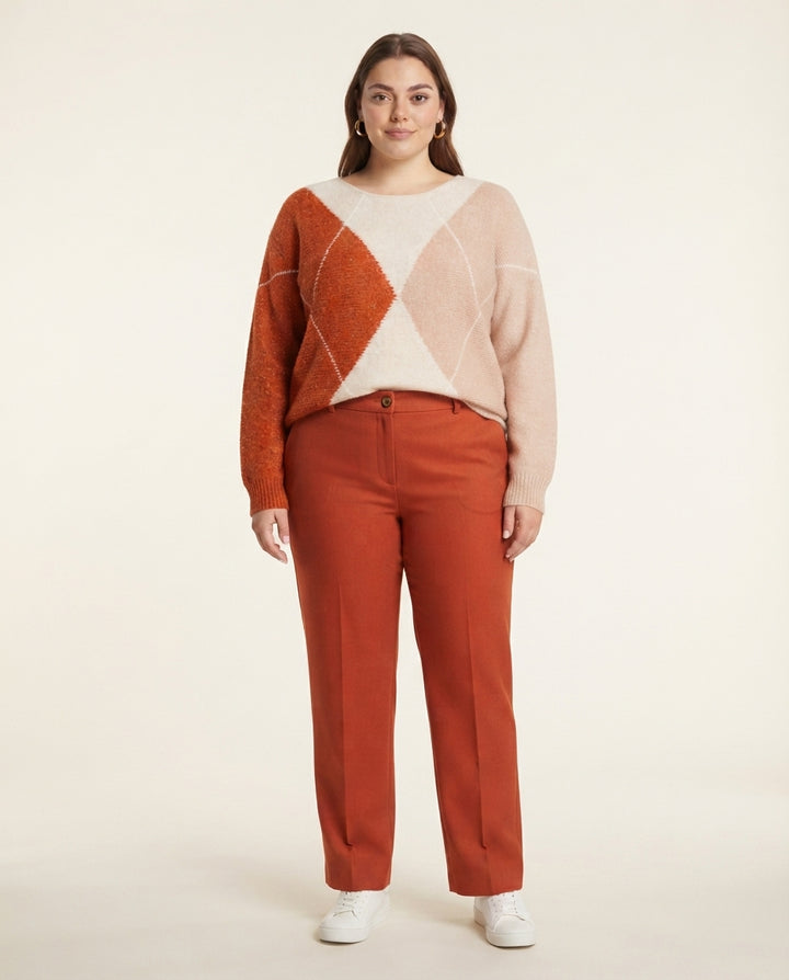 Terracotta Rechte Broek