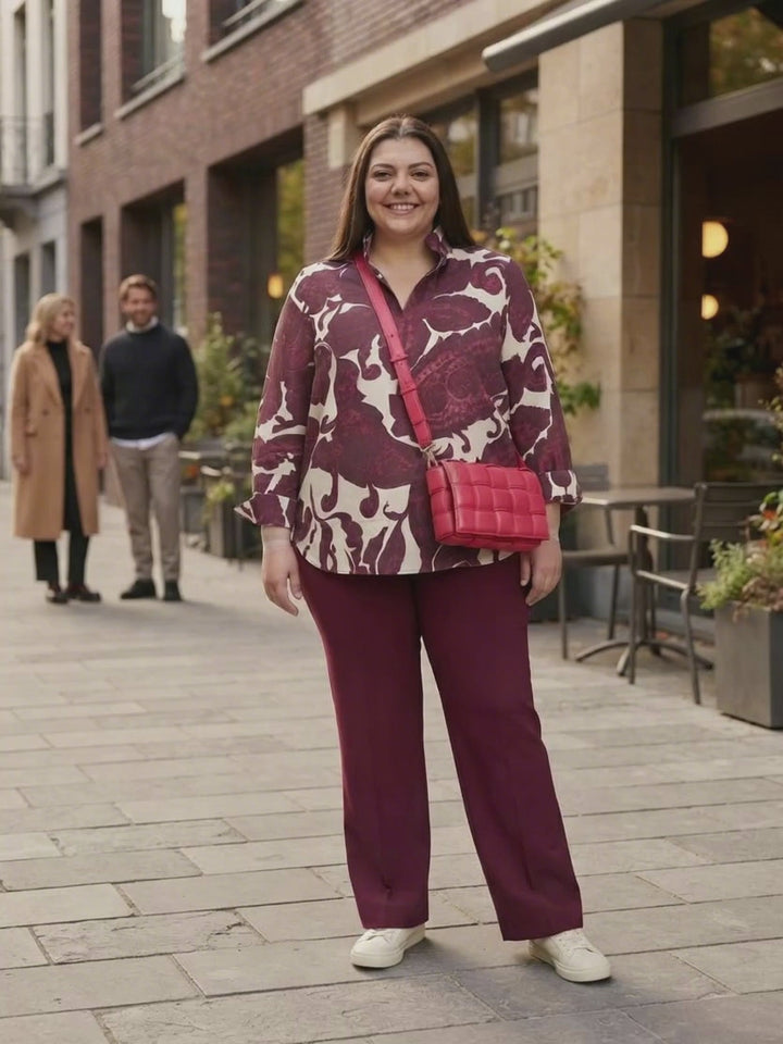 Broek in viscose
