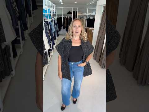 Zwart Gilet Met Knopen