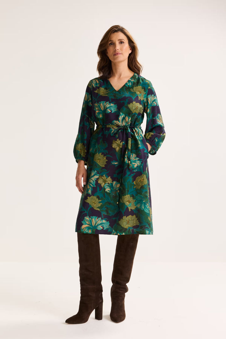 Rechte Jurk Met Bloemenprint