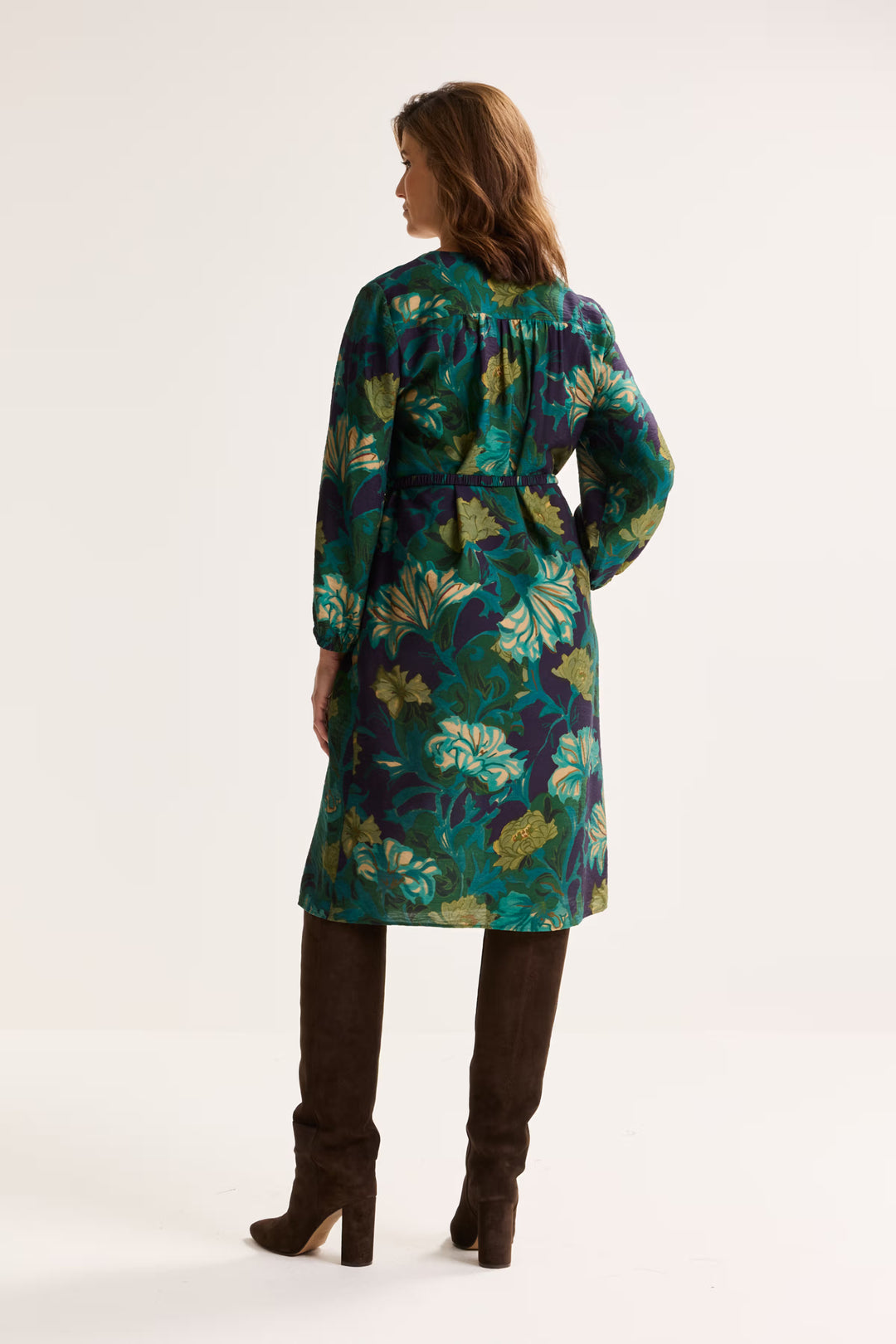 Rechte Jurk Met Bloemenprint