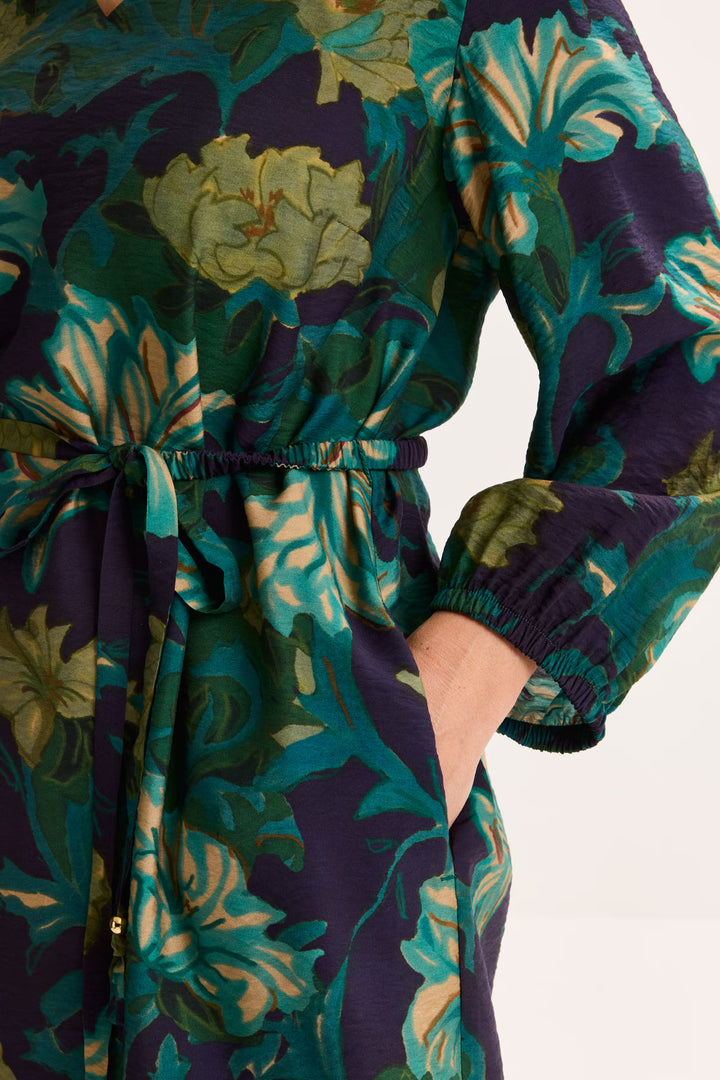 Rechte Jurk Met Bloemenprint