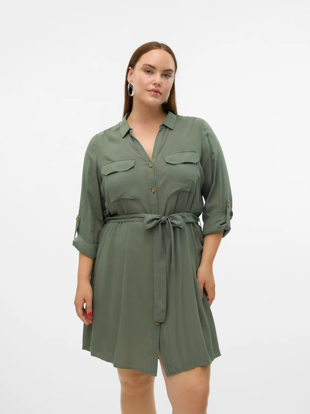 Doorknoopjurk Met Ceintuur