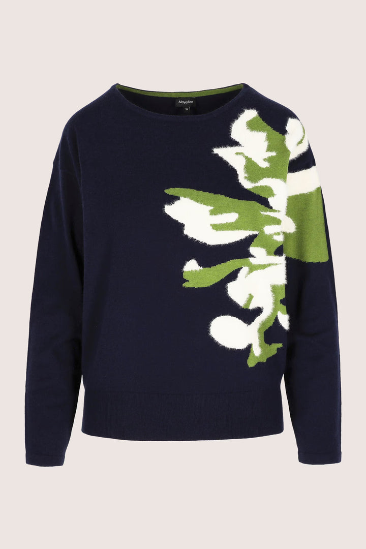 Trui Met Ingebreid Bloemmotief