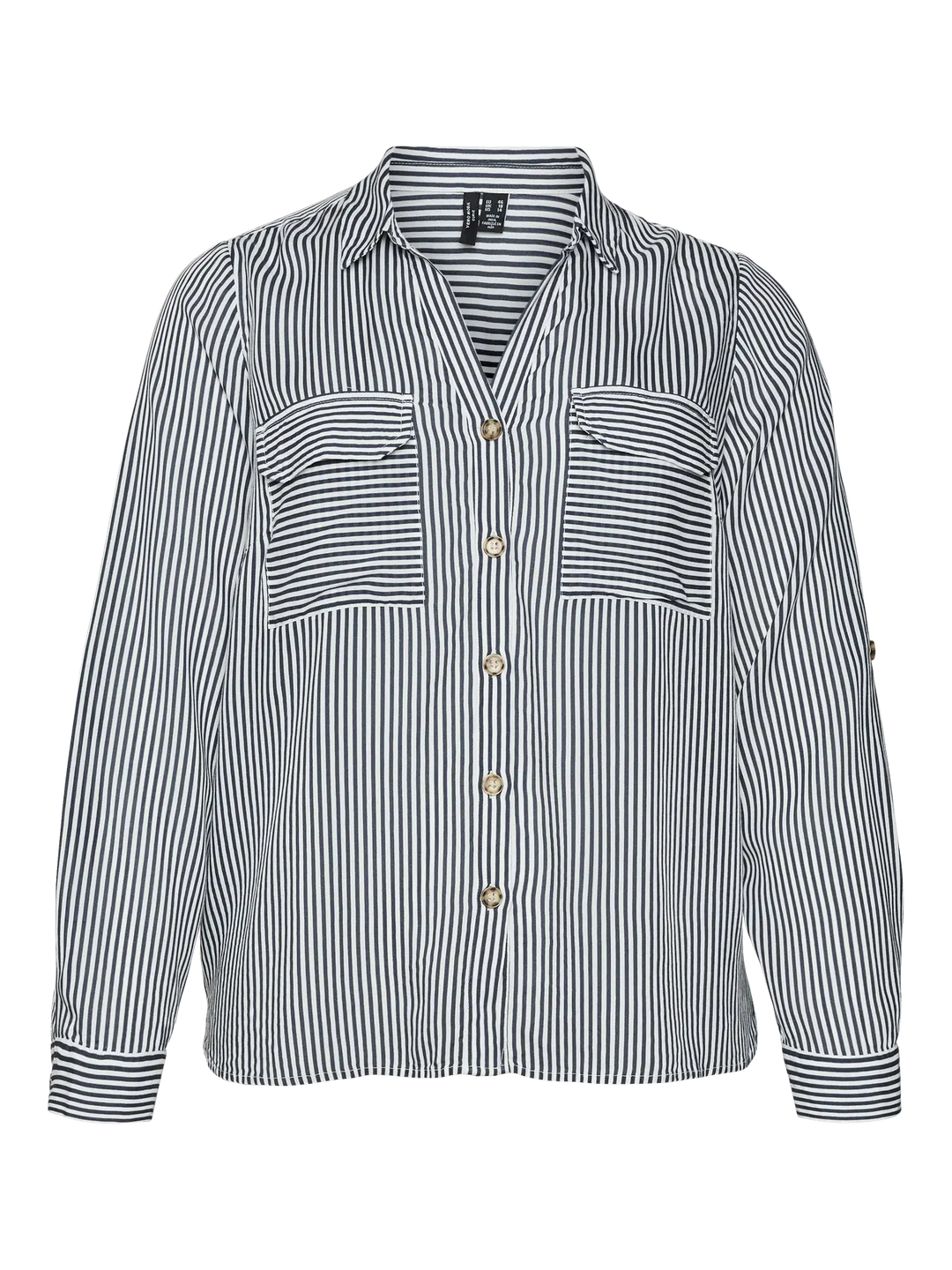 Luchtige Viscose Blouse Met Strepen