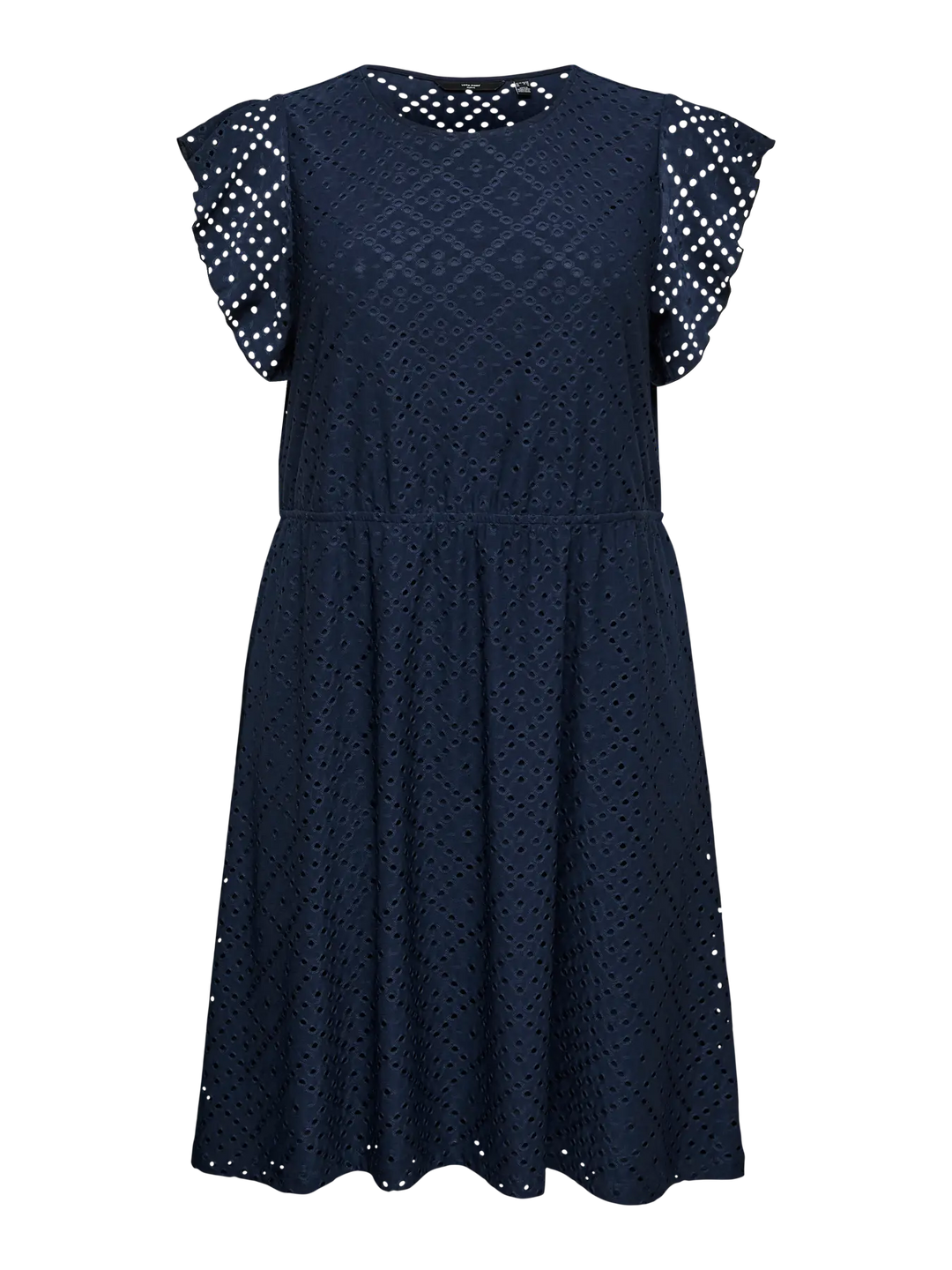 Donkerblauwe Broderie Jurk