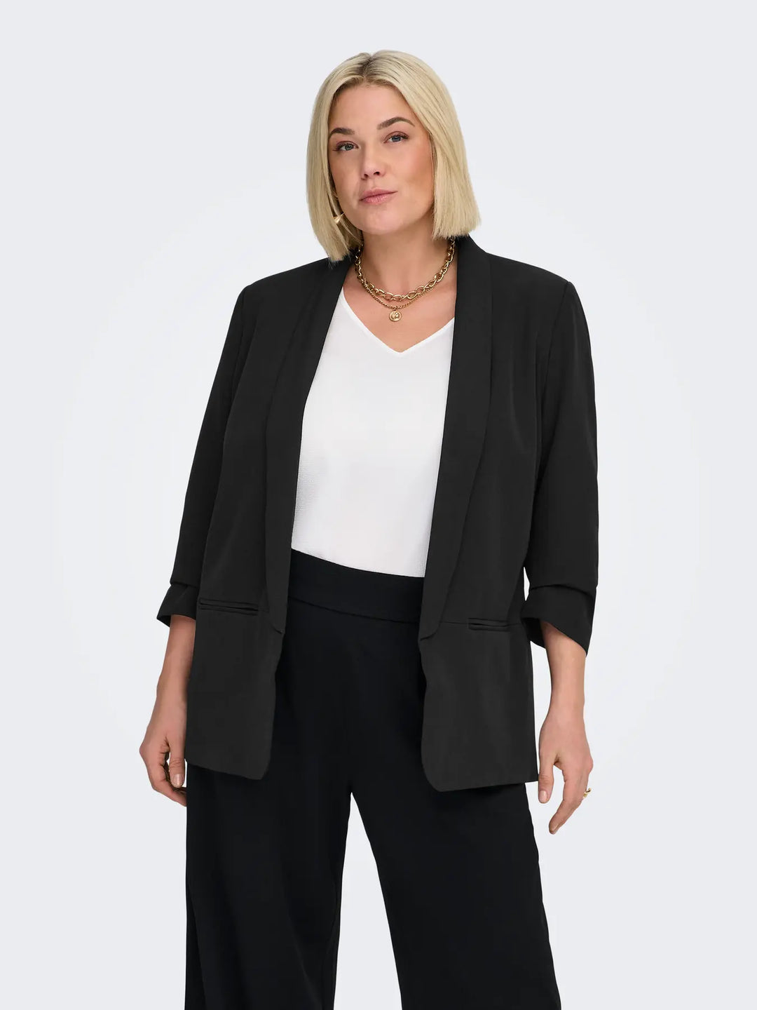 Zwarte Lange Blazer