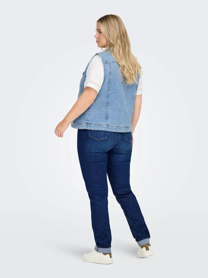 Lichtblauwe Denim Gilet