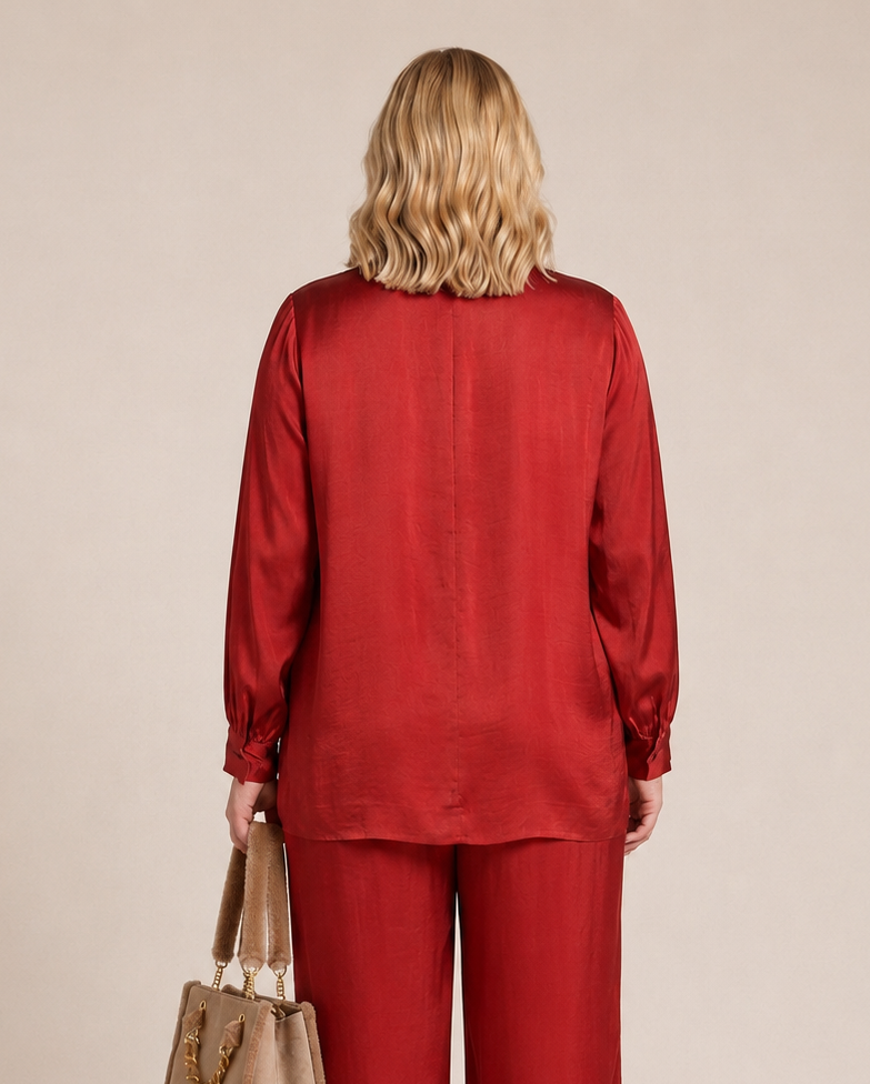 Blouse met Strikhals