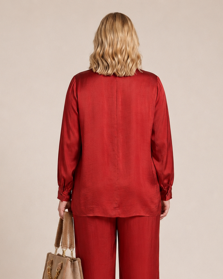 Blouse met Strikhals