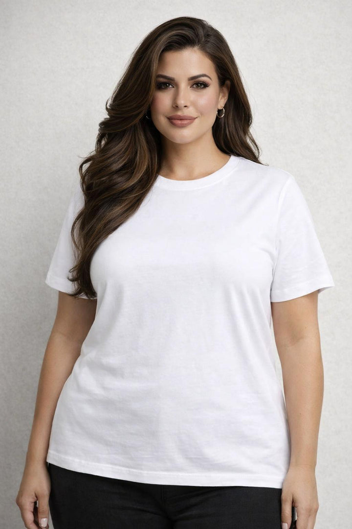 T-Shirt Ronde Hals Wit